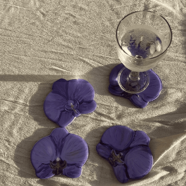 Portavasos Orquídea